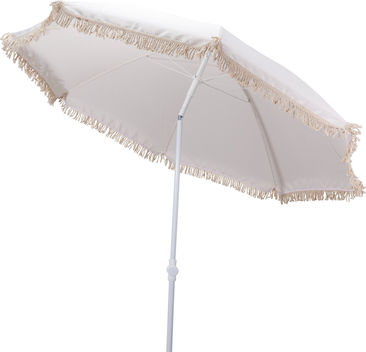 4goodz Parasol met Volant 200 cm - Creme