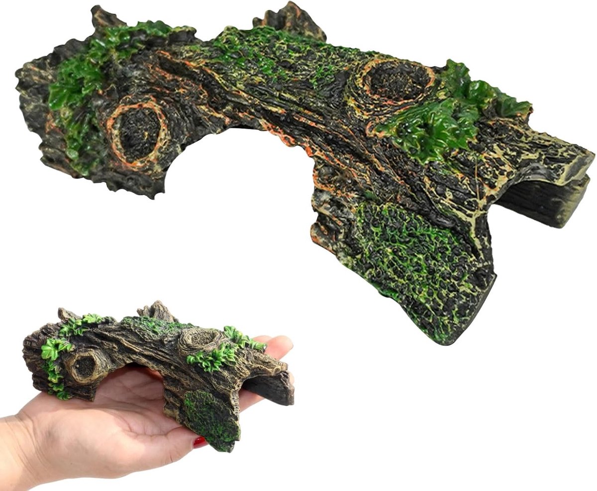 Decoratieve Aquarium Grot Boomstam Ornament van Hars voor Vissen en Waterdieren