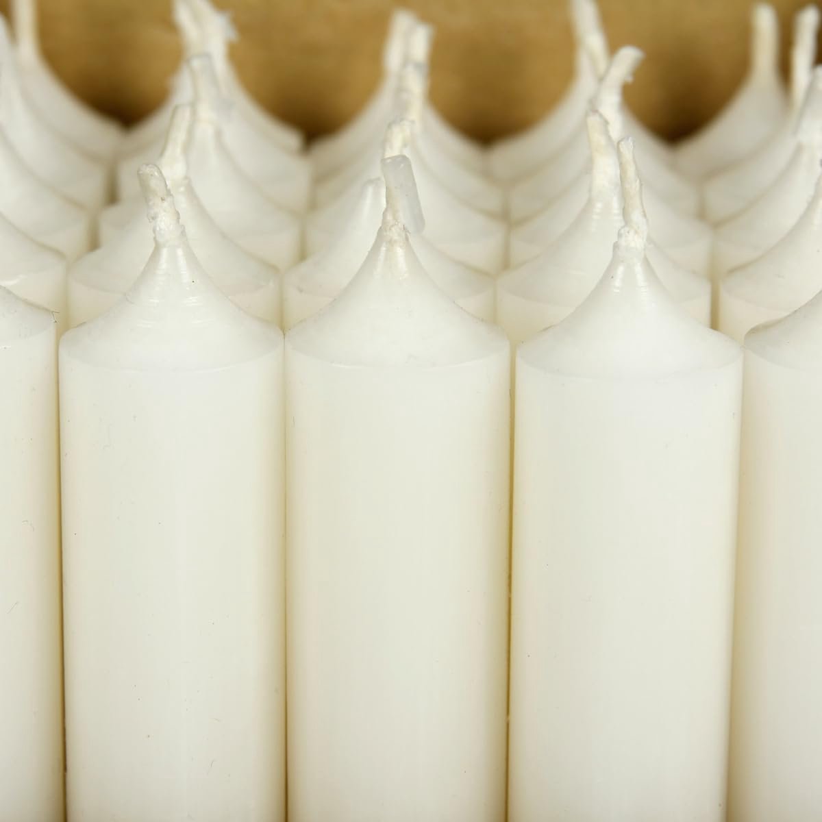 Set van 25 Witte Standaard Kaarsen 180mm - Residuvrij en Geurloos Branden