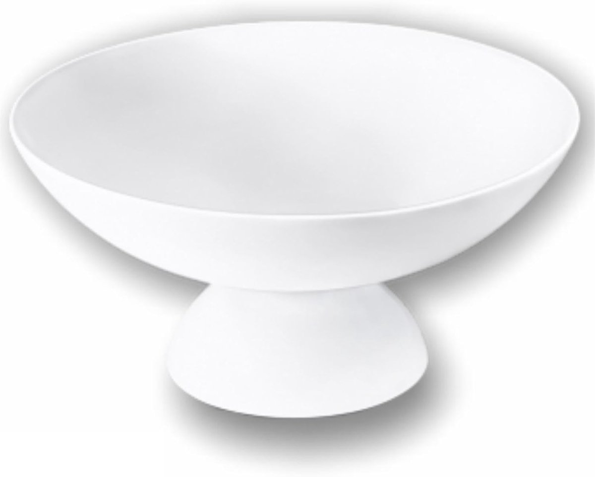 Taartplateau met voet - Porselein taartstandaard voor cake en fruit - Wit