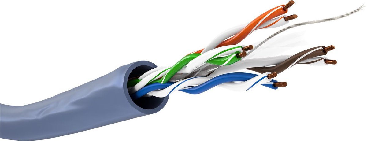 CAT6A Netwerkkabel - Zonder connector - blauw - 305 m