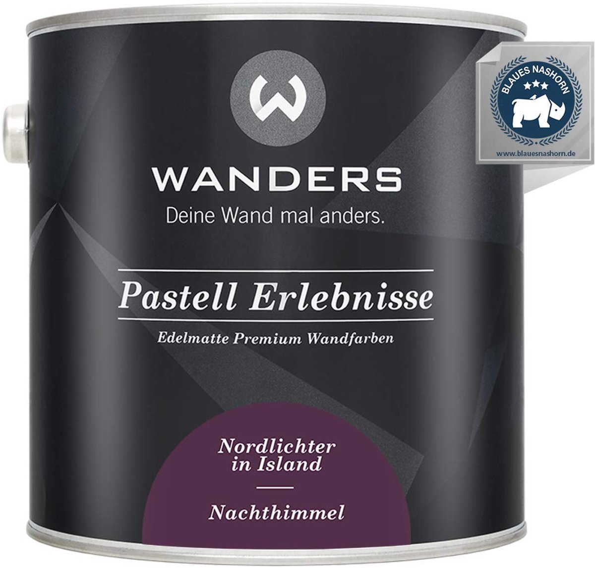Wanders Muurverf - Edelmatte Krijtverf voor Hout en Meubels - Donkerlila Nacht - 2,5L