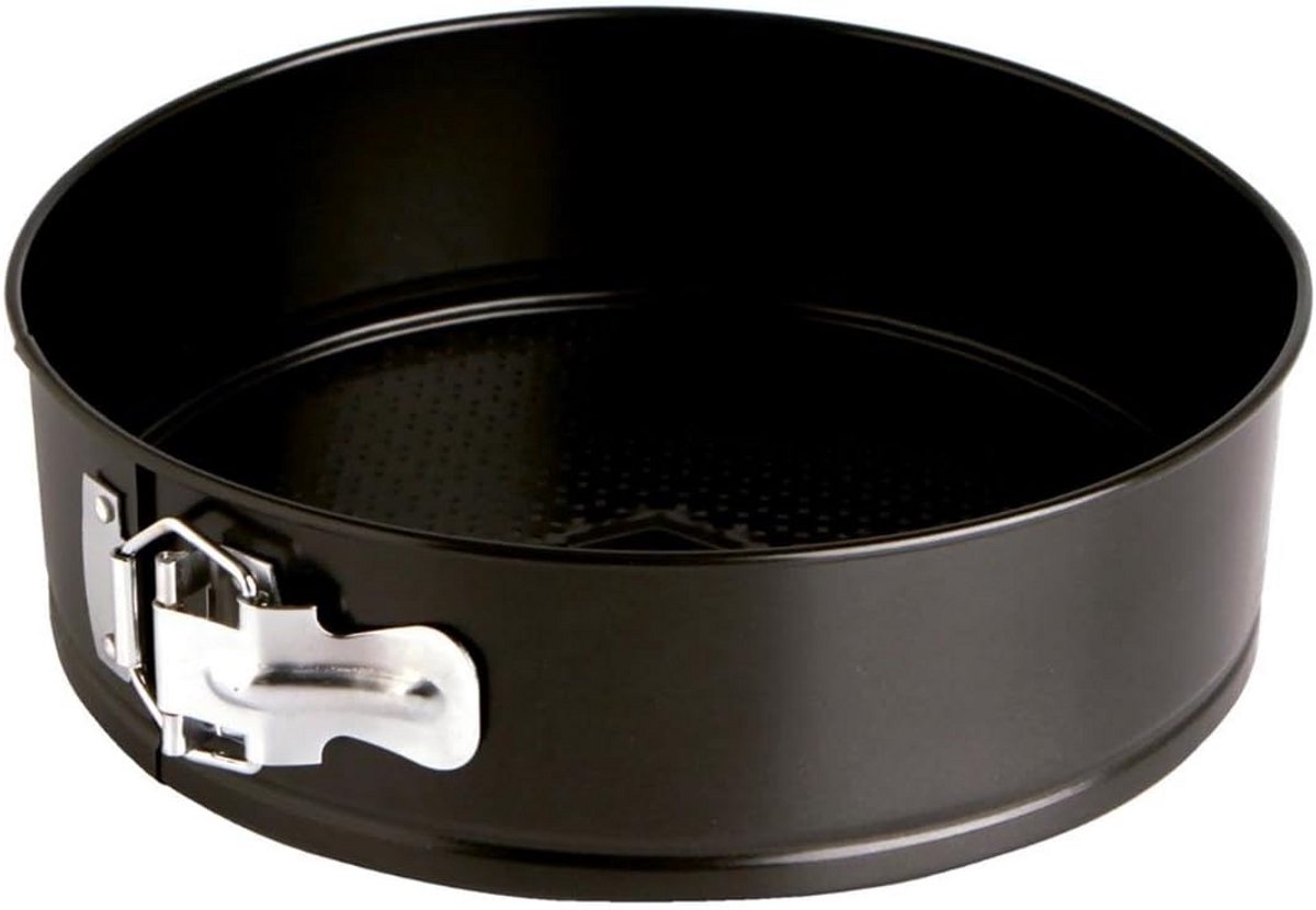 Ronde springvorm van gelakt staal 26 cm - Grijs