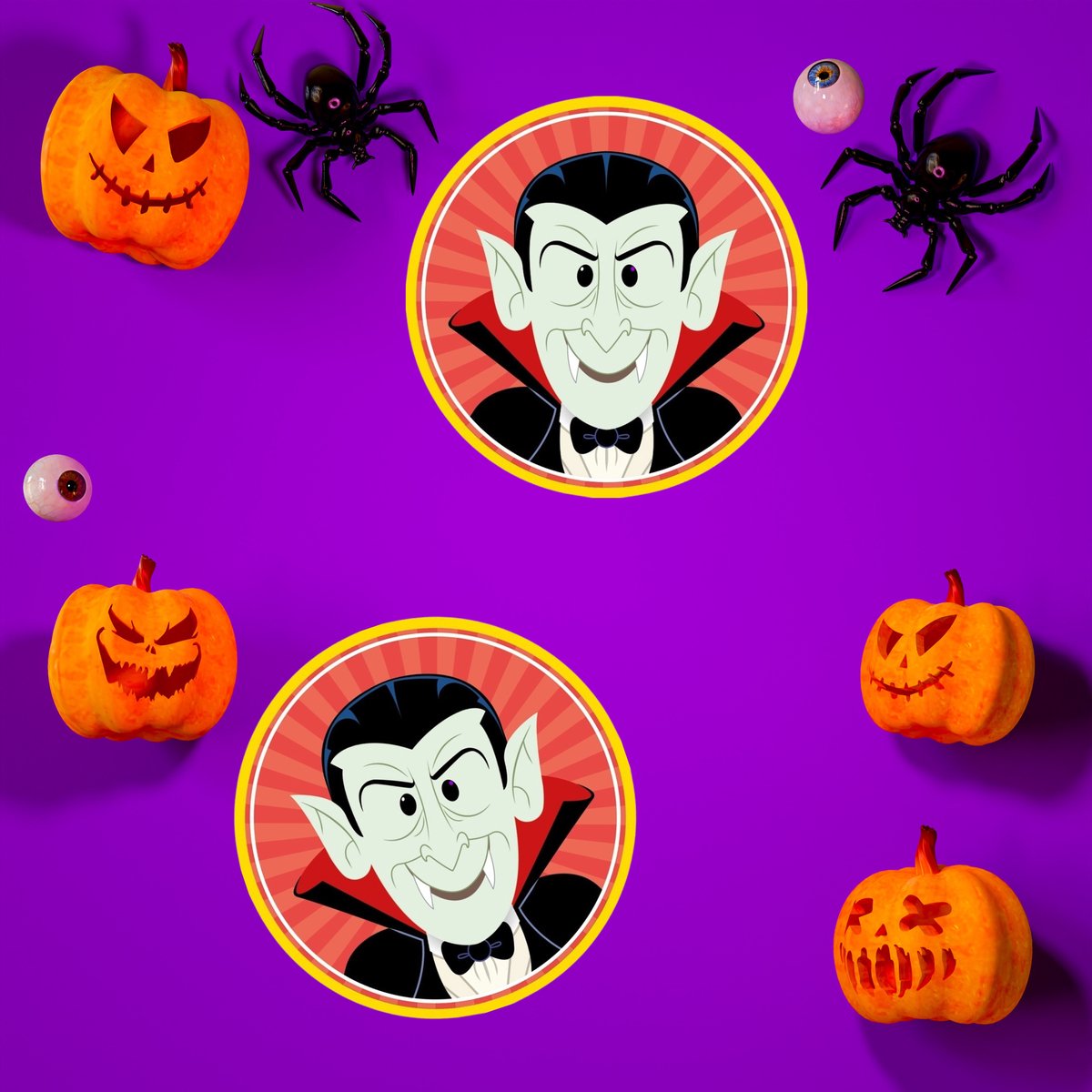 Halloween bierviltjes - 10x stuks - vampier - karton - dubbelzijdig - horror