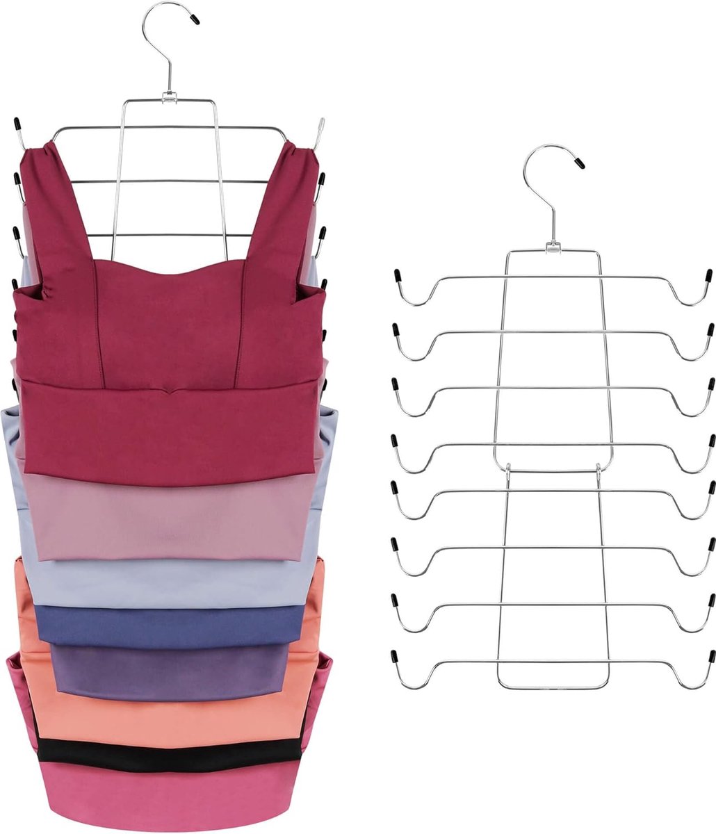 Ruimtebesparende Hanger voor Tanktops, BH's en Accessoires - Metalen Kleerhanger Kast Organizer