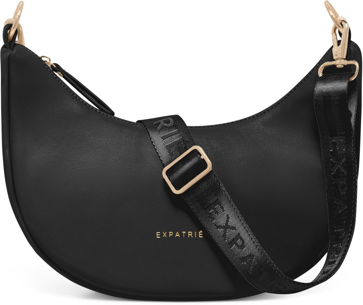 Dames Halve Maan Schoudertas - Veganistisch Leer, Waterafstotend, Crossbody Bag