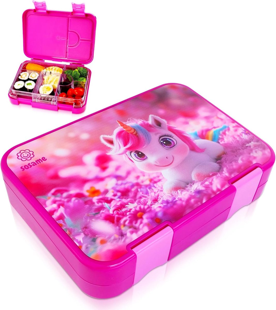 Bento Lunchbox voor Kinderen met 6 Compartimenten - Lekvrij en Duurzaam