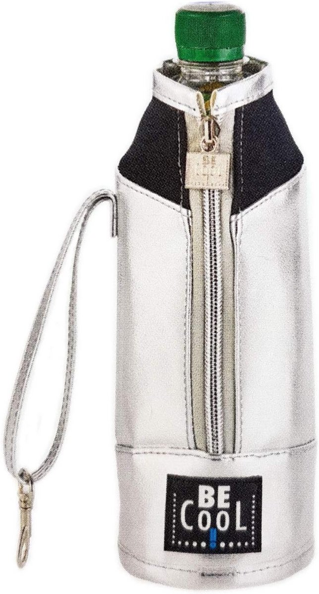 Flessenkoeler zilver 0,5 l – Perfect voor picnics en uitjes