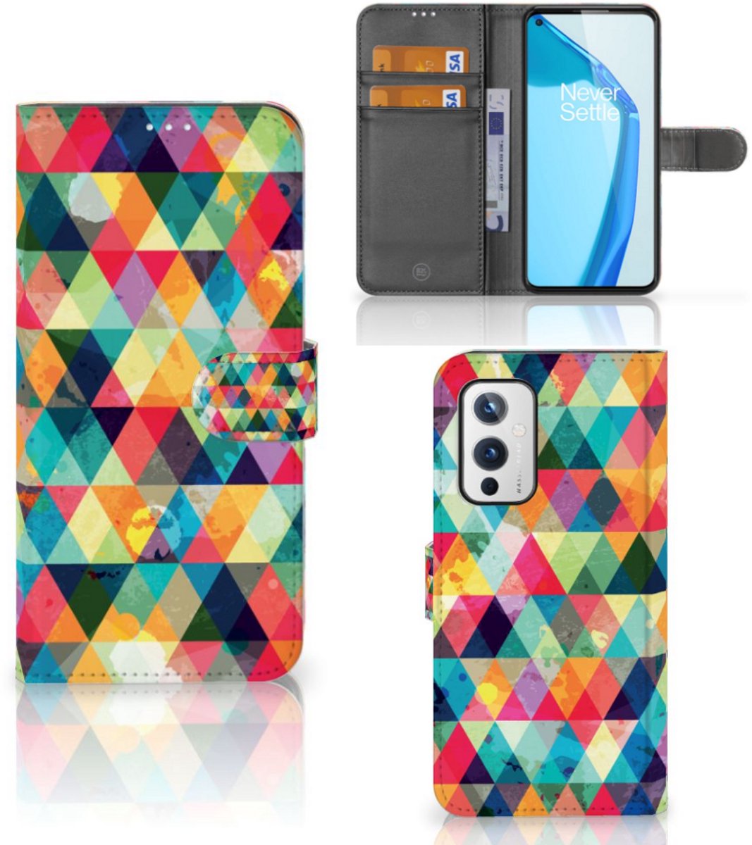 OnePlus 9 Telefoon Hoesje Geruit