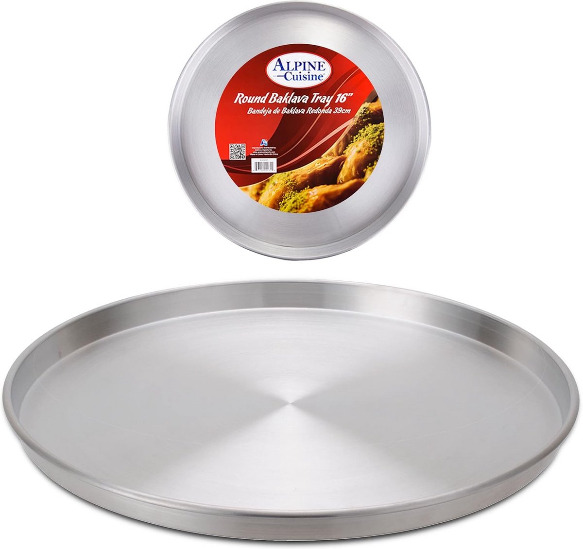 Ronde Bakvormen 16" voor Pizza en Taarten - Duurzaam en Vaatwasmachinebestendig