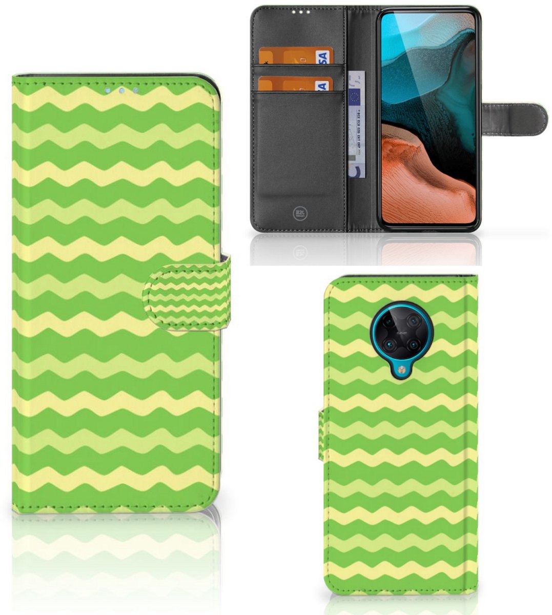 Xiaomi Poco F2 Pro Telefoon Hoesje Waves Green