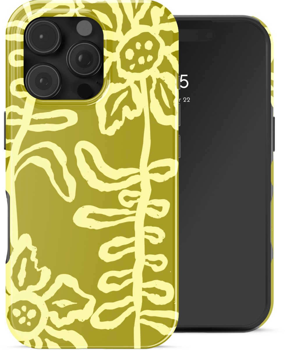Selencia Hoesje - Geschikt voor Apple iPhone 16 Pro Max - Backcover - Chalky Bloom