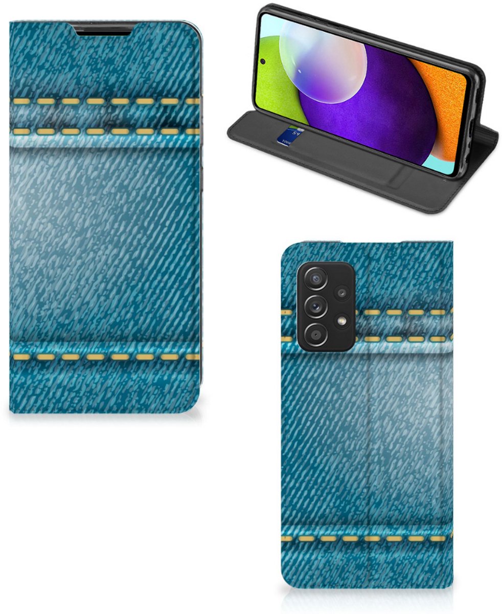 Samsung Galaxy A52 Hippe Standcase Jeans