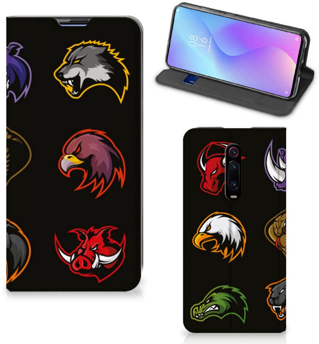 Standcase Hoesje voor Xiaomi Mi 9T Pro Magnet Case Cartoon