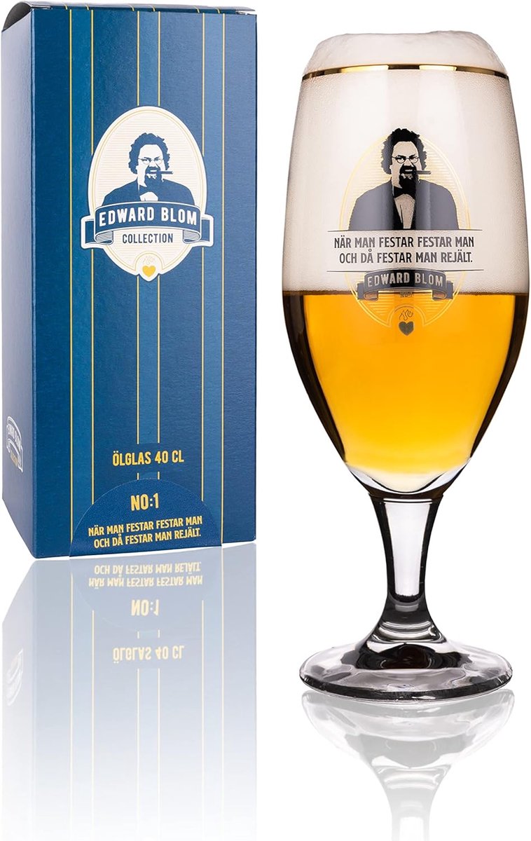 Bierglas 40cl met Citaten voor Feestelijke Momenten