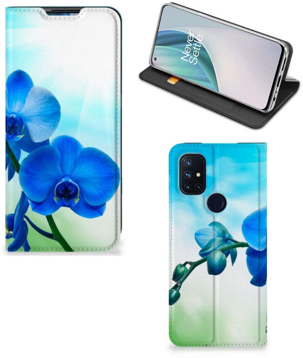 OnePlus Nord N10 5G Smart Cover Orchidee Blauw - Cadeau voor je Moeder