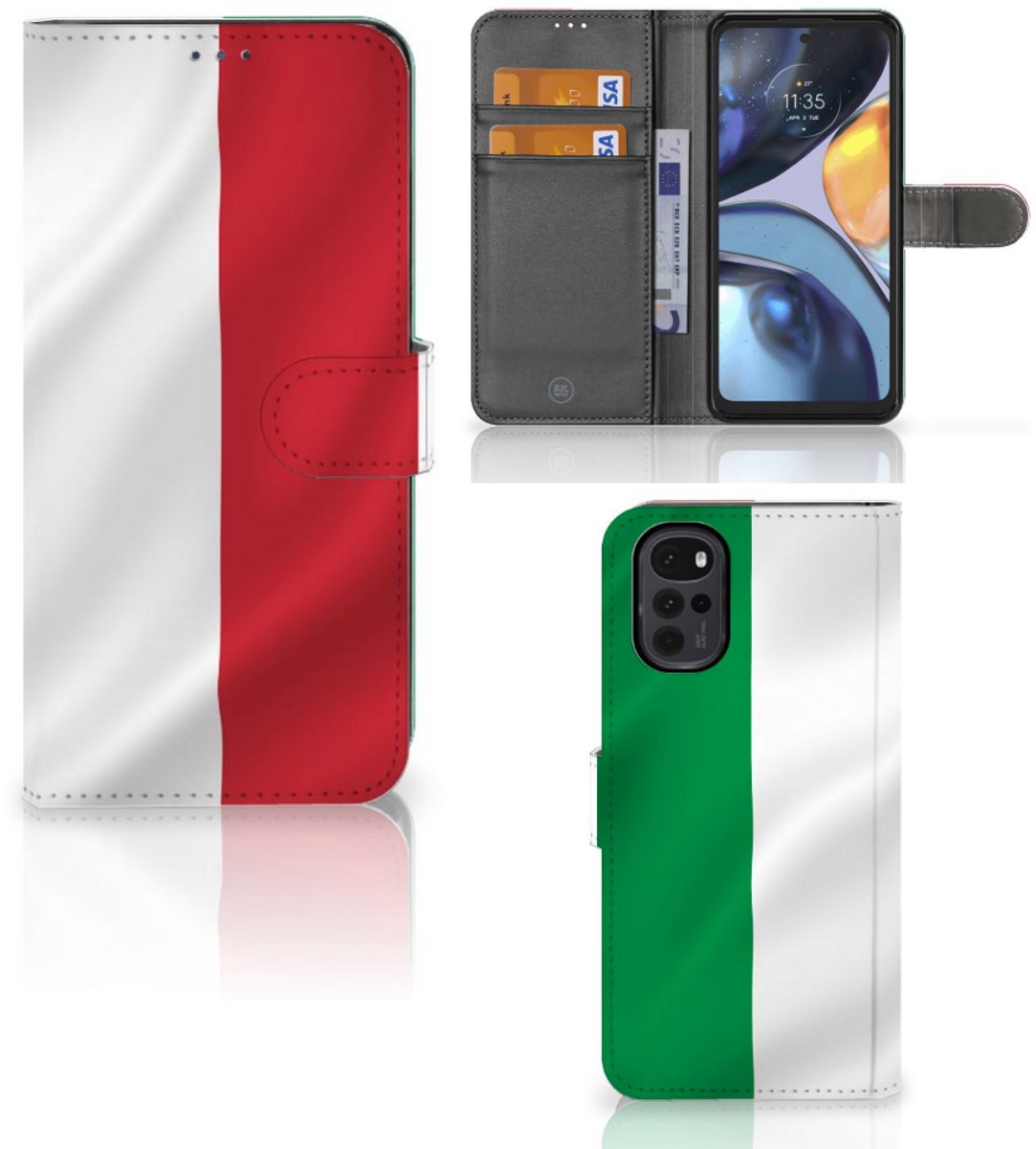 Motorola Moto G22 Bookstyle Case Italië