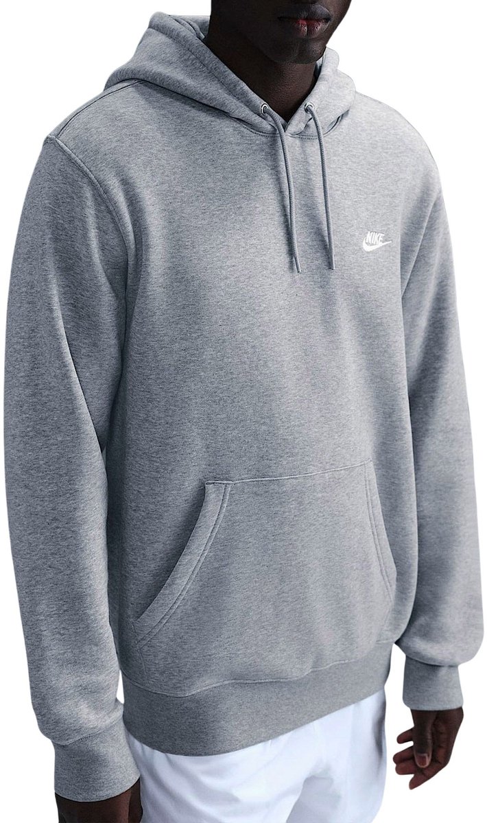 Nike Club Hoodie Heren Grijs