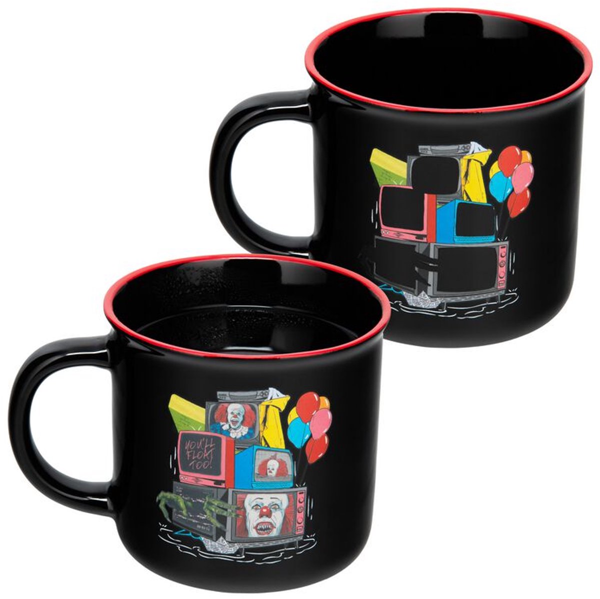 IT IT - Pennywise - Magische mok Unisex Mok - zwart - Standard