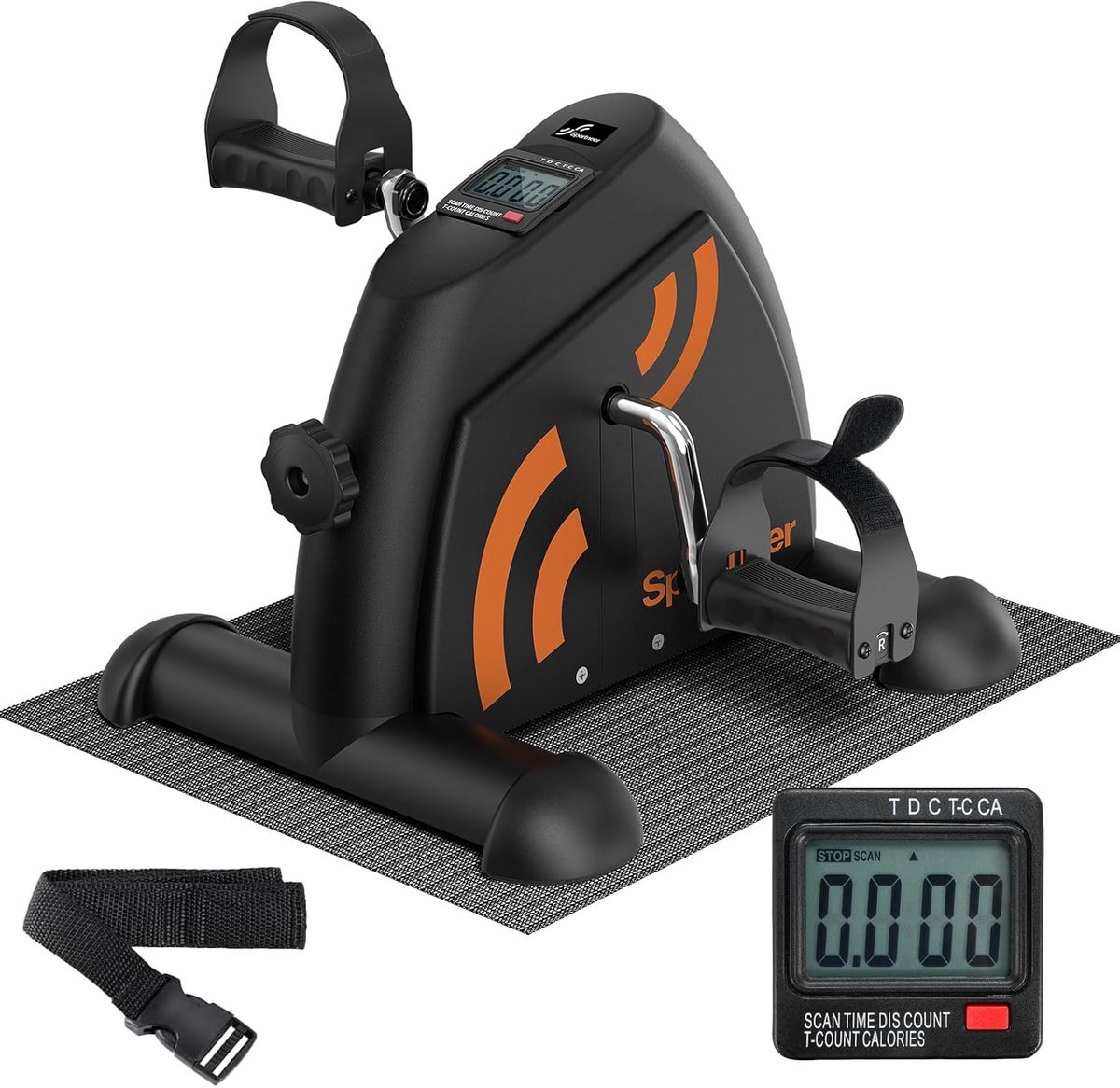 Mini Hometrainer Pedaaltrainer voor Senioren met LCD-Display