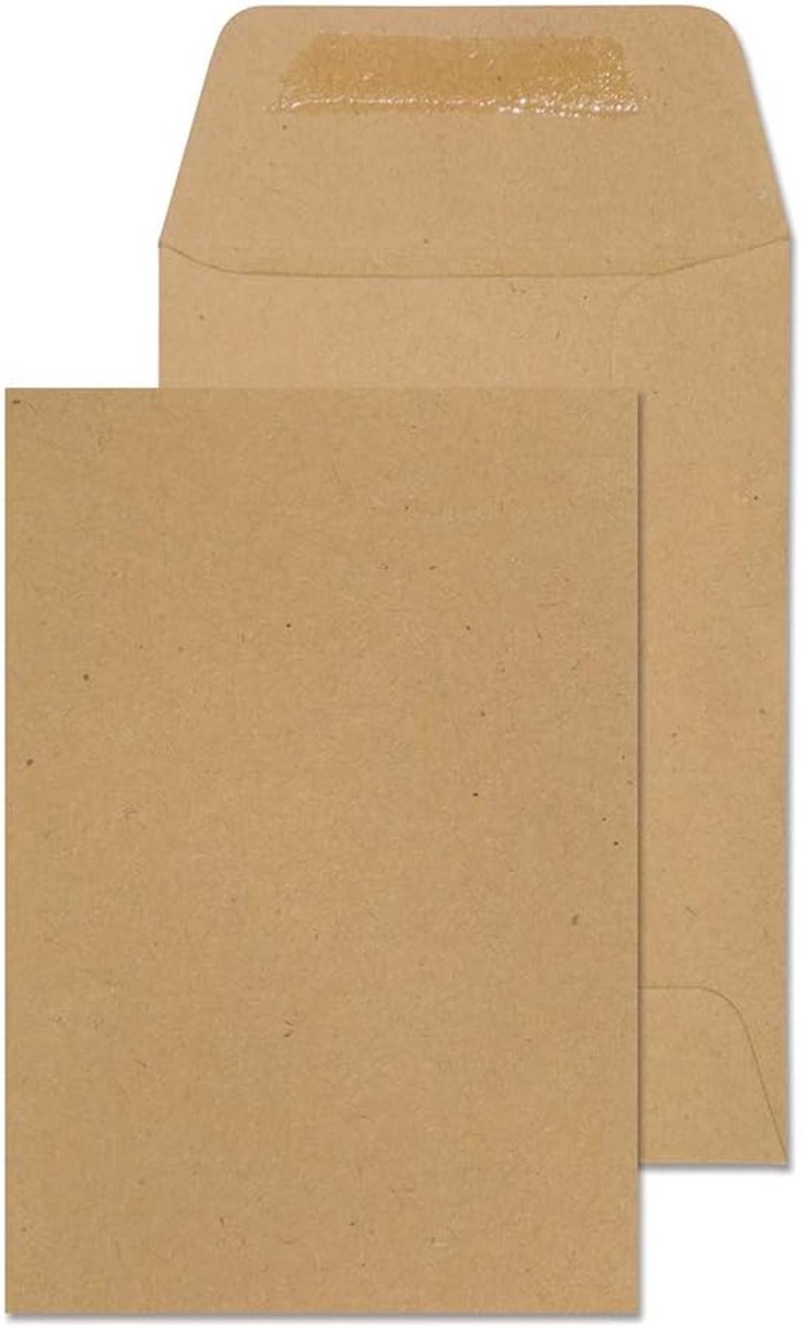 Puur dagelijks 98x67 mm 80gsm diner geld gegomde enveloppen (119970) Manilla - Pack van 1000 - 1000-Pack Envelopes