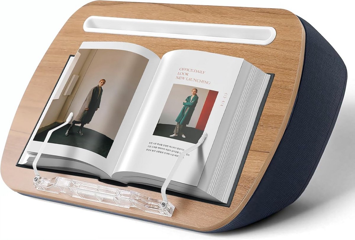 Lap Book Houder voor Handsfree Lezen - Comfortabele Zitzak en Schoot Bureau Kussen - 40 x 27 cm