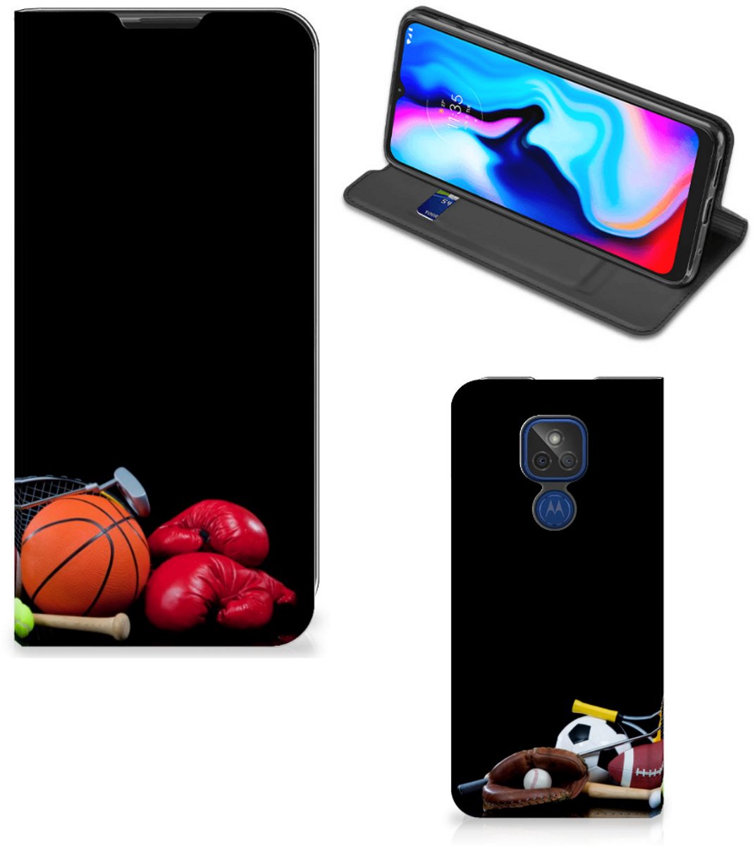 Motorola Moto G9 Play Hippe Standcase Sports