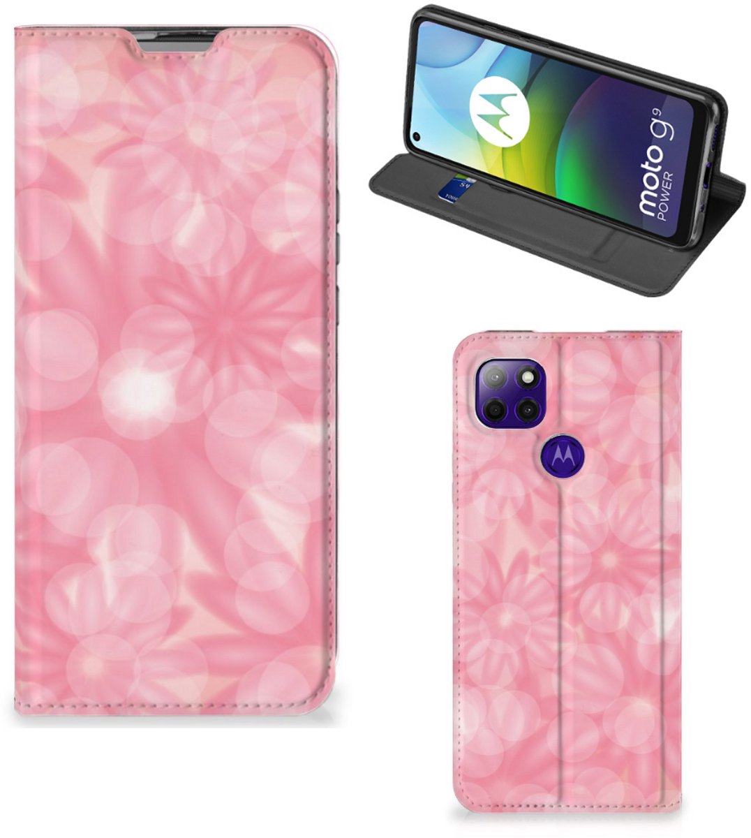 Motorola Moto G9 Power Smart Cover Spring Flowers