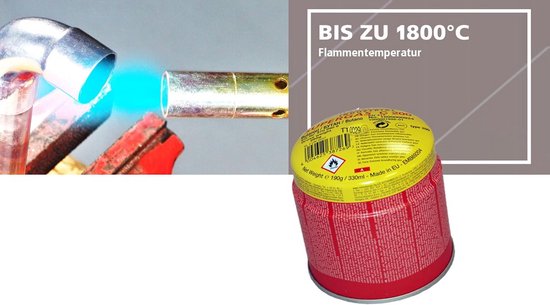 C200 Supergas-Kartusche voor Gasbranders en Gaslampen - 3 Stuks — afbeelding 4