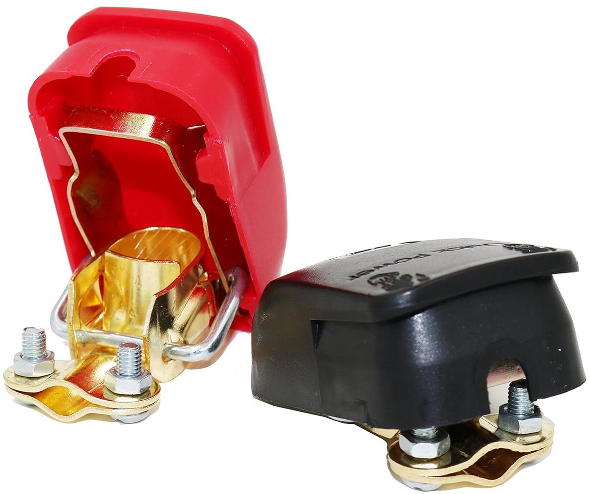 Batterij Snelwisselconnector voor Snelscheiding Aansluitingen - Rood & Zwart