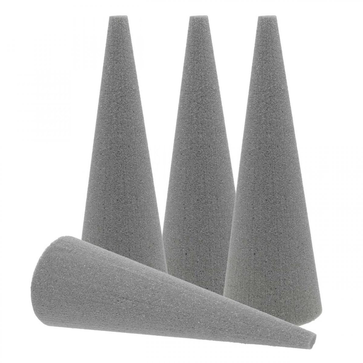 OASIS® Floral Foam Cone SEC Grijs, Droge Bloemenmassa H24cm Ø8cm 6 st.