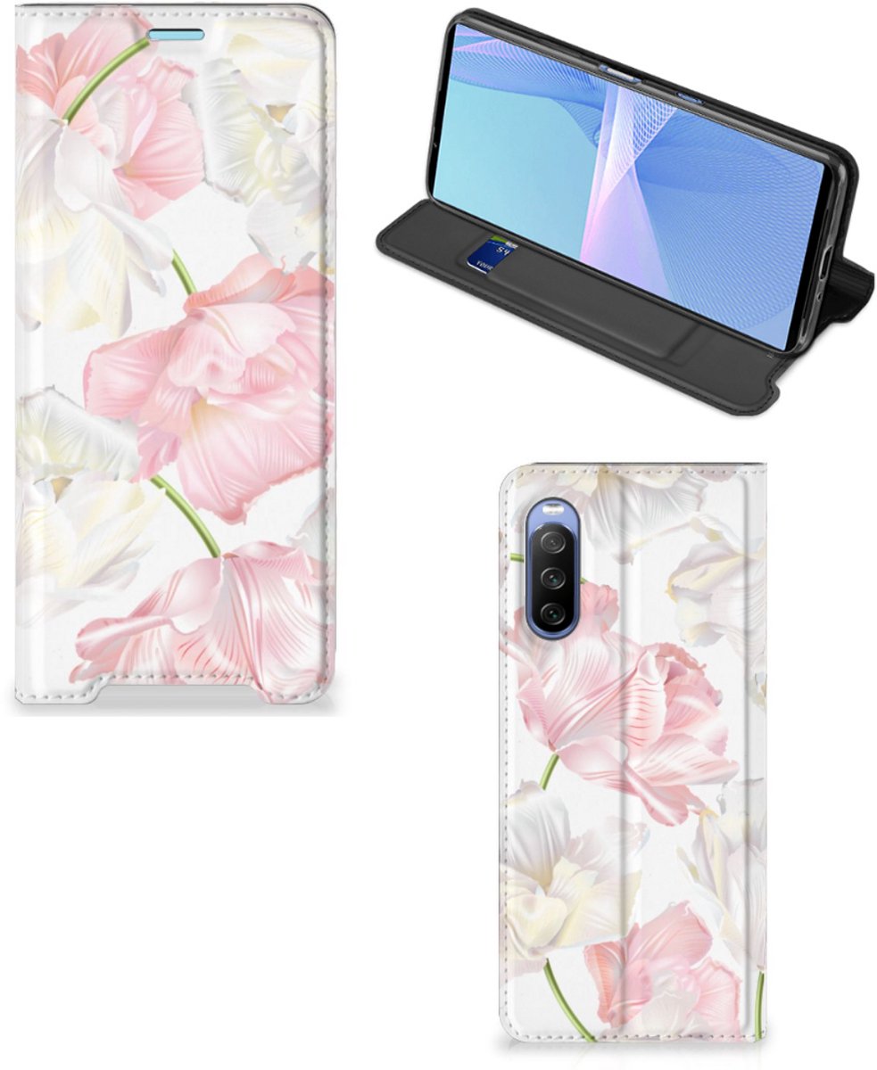 Sony Xperia 10 III Smart Cover Lovely Flowers