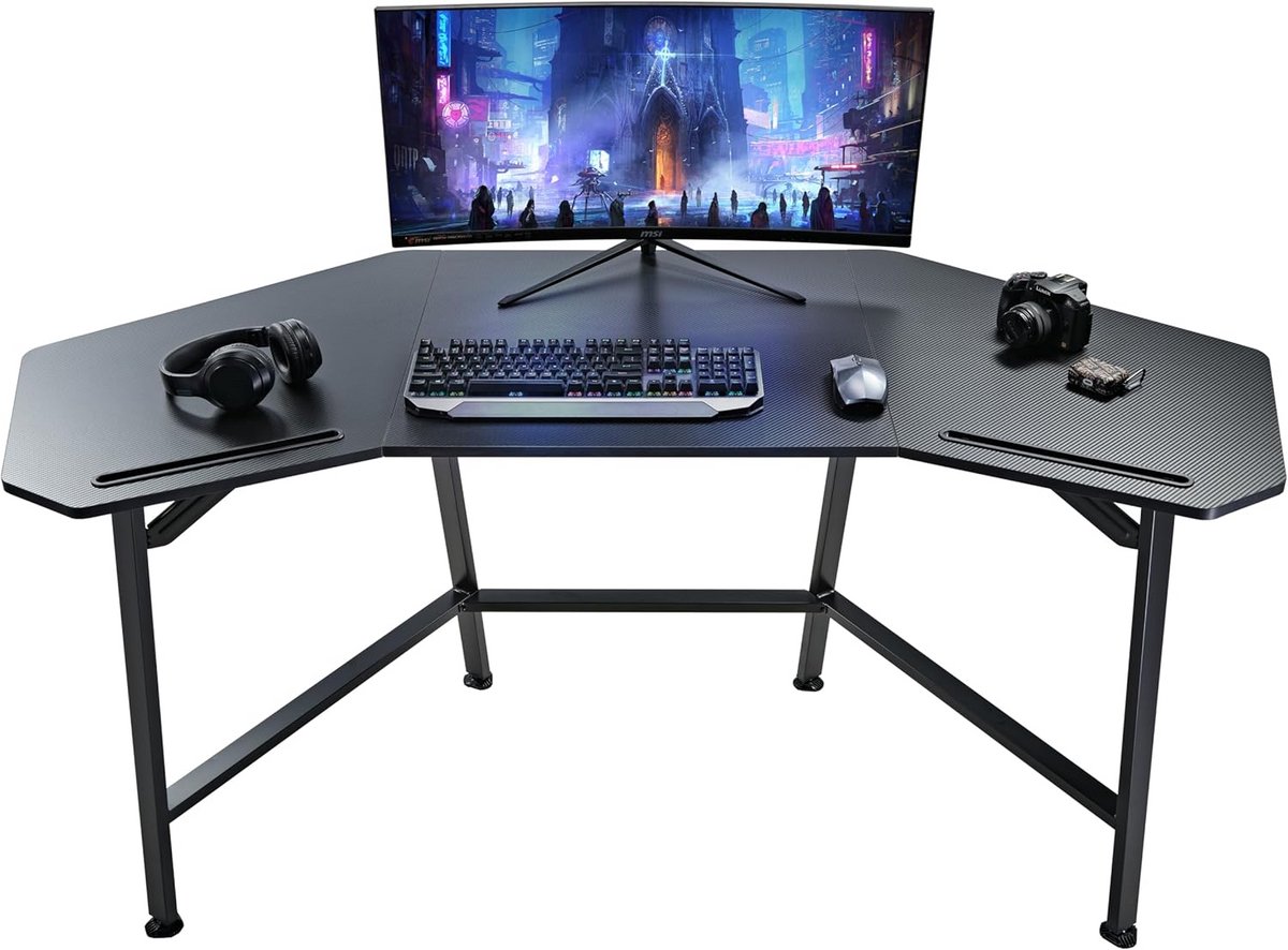 Ergonomische Gaming Bureau Tafel voor PC en Monitor - Ruimtebesparend en Stevig