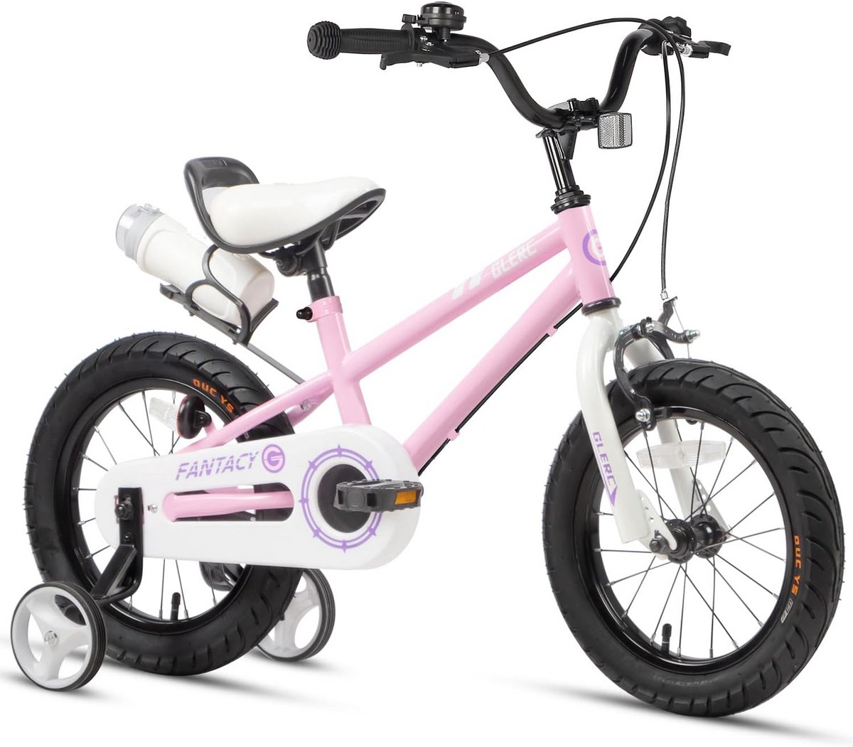 Fantasy Kinderfiets voor 2-14 jaar - 14, 16, 18, 20 inch met verlichting en kickstand