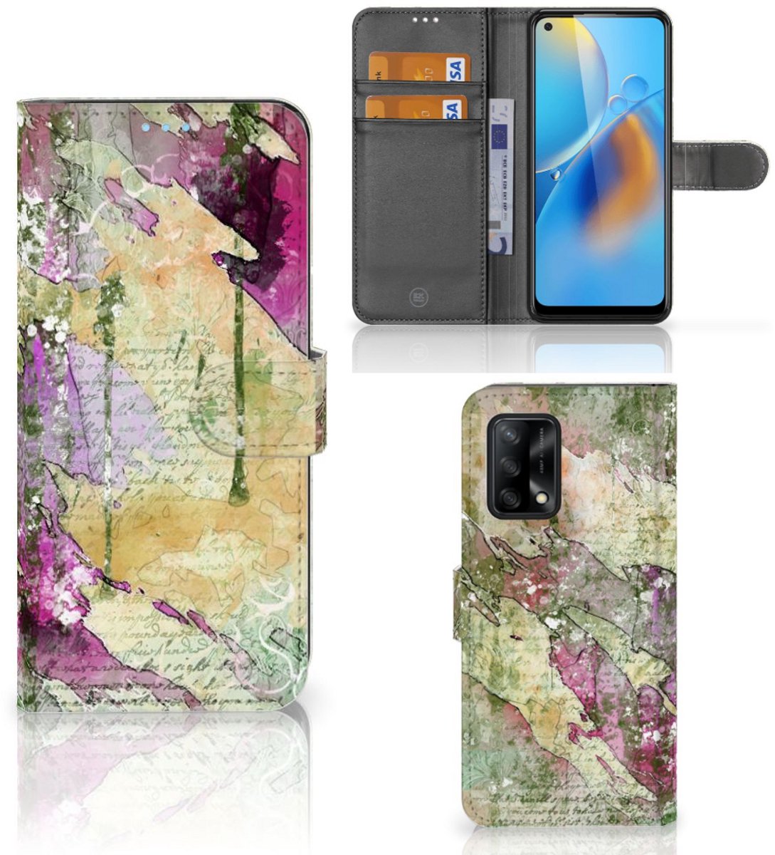 Hoesje OPPO A74 4G Letter Painting
