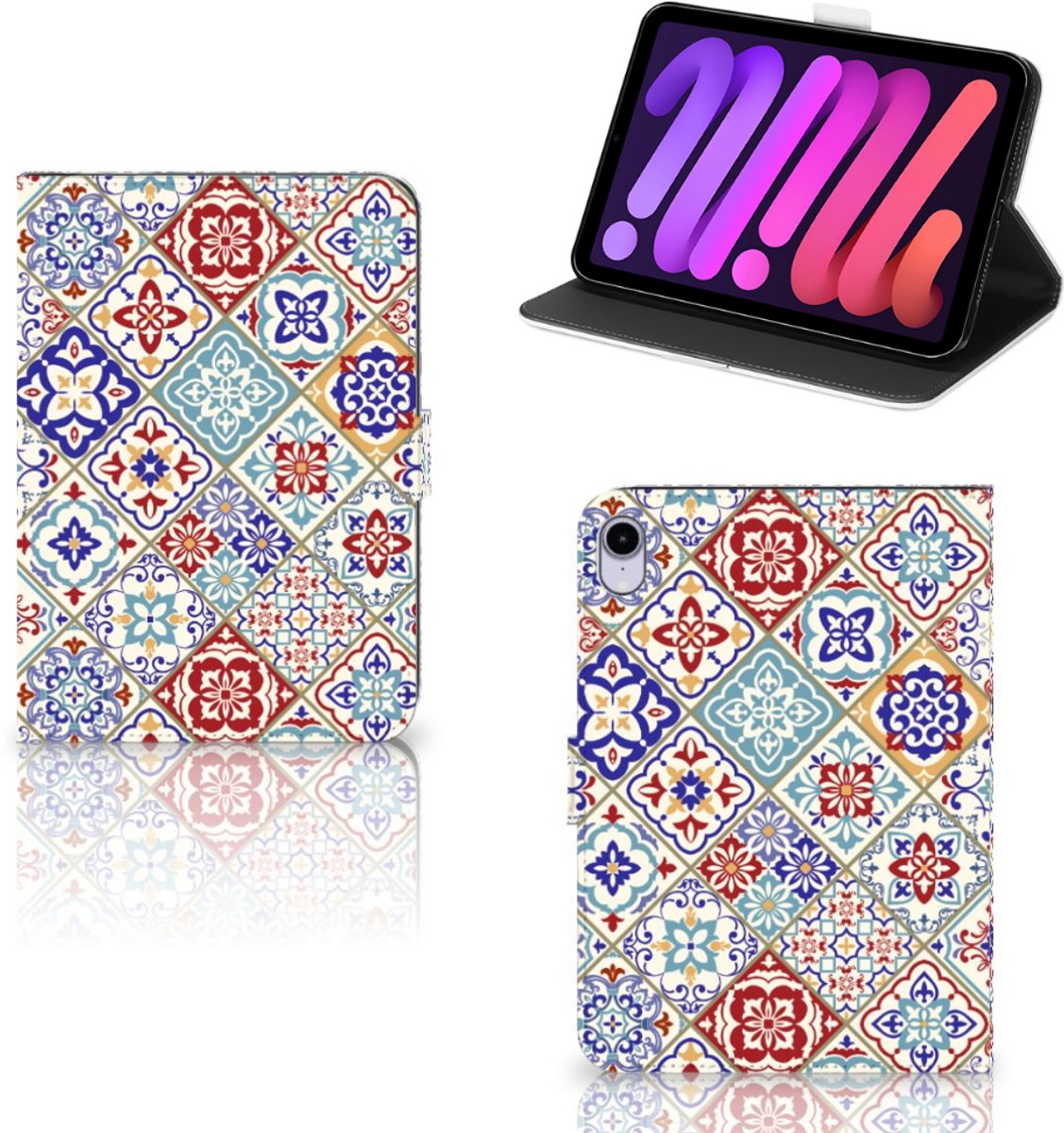 iPad Mini 6 (2021) Leuk Tablet hoesje Tiles Color