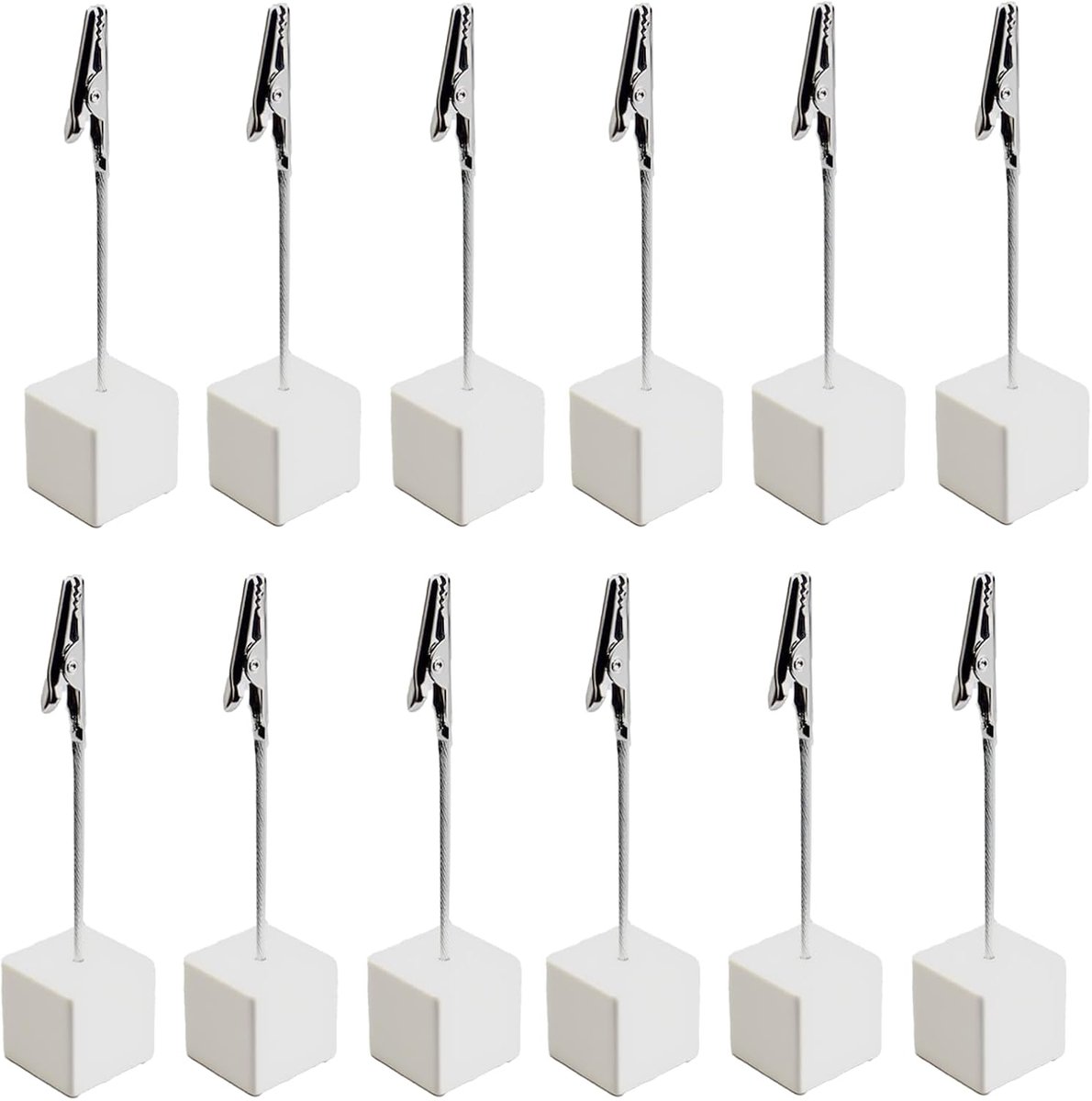Houten Fotohouders en Memoclips - 12 Stuks - Ideaal voor Foto's en Notities