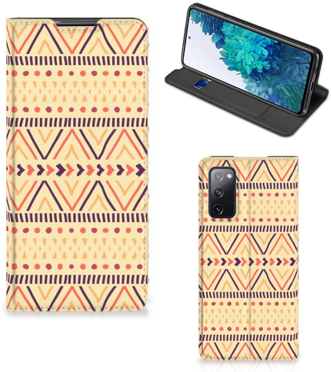 Samsung Galaxy S20 FE Hoesje met Magneet Aztec Yellow