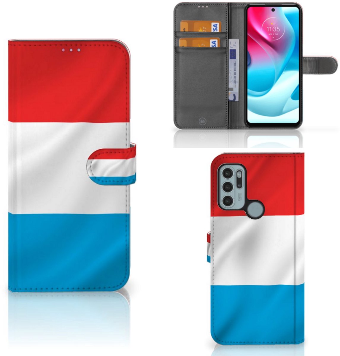 Motorola Moto G60s Bookstyle Case Luxemburg