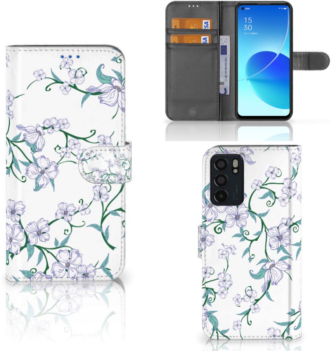 OPPO Reno6 5G Uniek Hoesje Blossom White