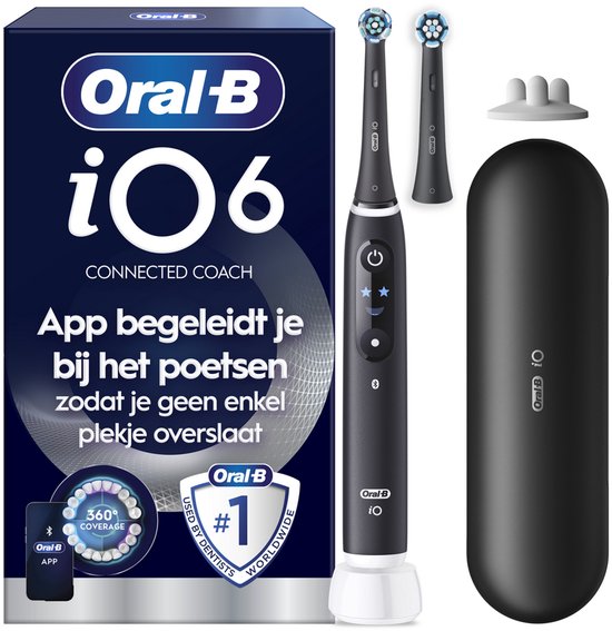 Oral-B iO 6S Elektrische Tandenborstel met Reisetui - Zwart - Oral-B - €115,00