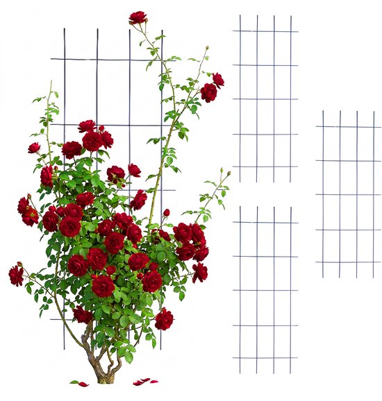 Klimrek - set van 4 - 45x115 cm - zwart