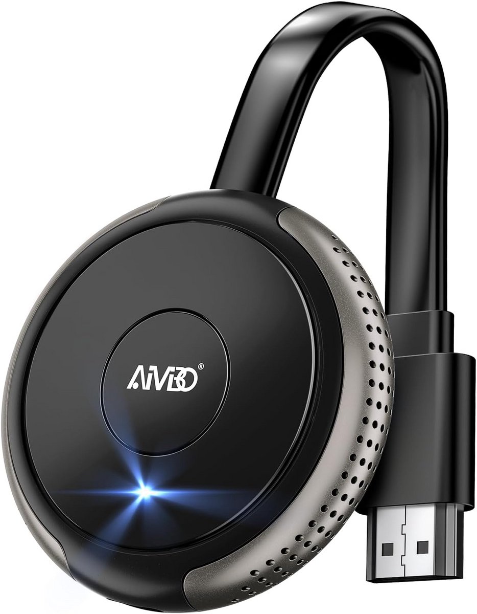 4K Draadloze Display Dongle - Plug & Play HDMI Adapter voor iOS, Android, Windows en Mac naar TV, Monitor en Projector - Ondersteunt Airplay, DLNA en Miracast