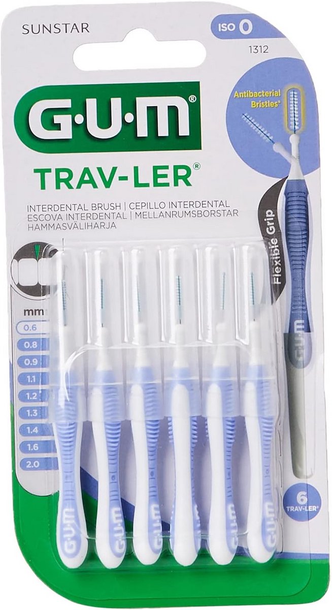 Interdentale Rager 0.6mm Lavender - Set van 6 Stuks