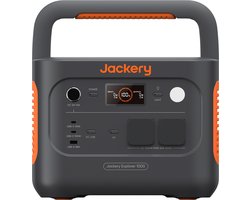 Jackery – Explorer 1000 V2 – Portable powerstation – Draagbaar Powerstation – 1070Wh/1500W – LifePO4-accu – uitgang met 6 USB-C/A AC/DC-aansluitingen – snel opladen 1H – zonne-generator voor buiten, camping, noodgevallen