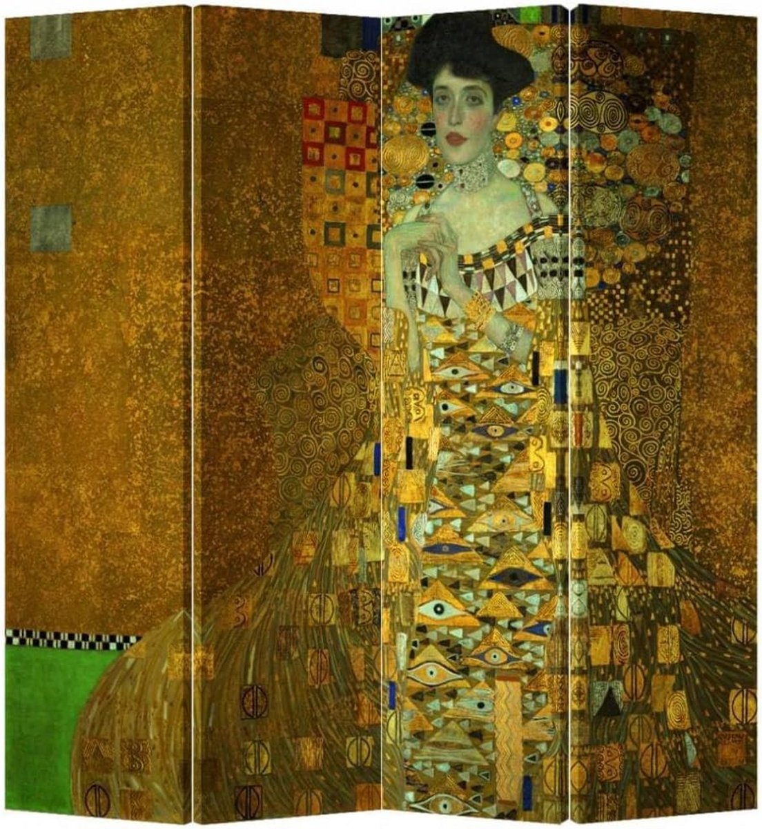 Kamerscherm 4 panelen 180 cm tweezijdig print - scheidingswand canvas vouwscherm