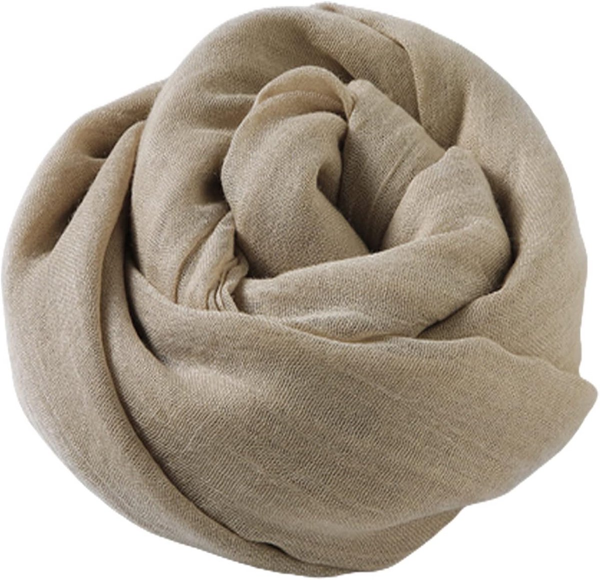 Lange sjaal linnen-katoen hoofddoek pure kleur