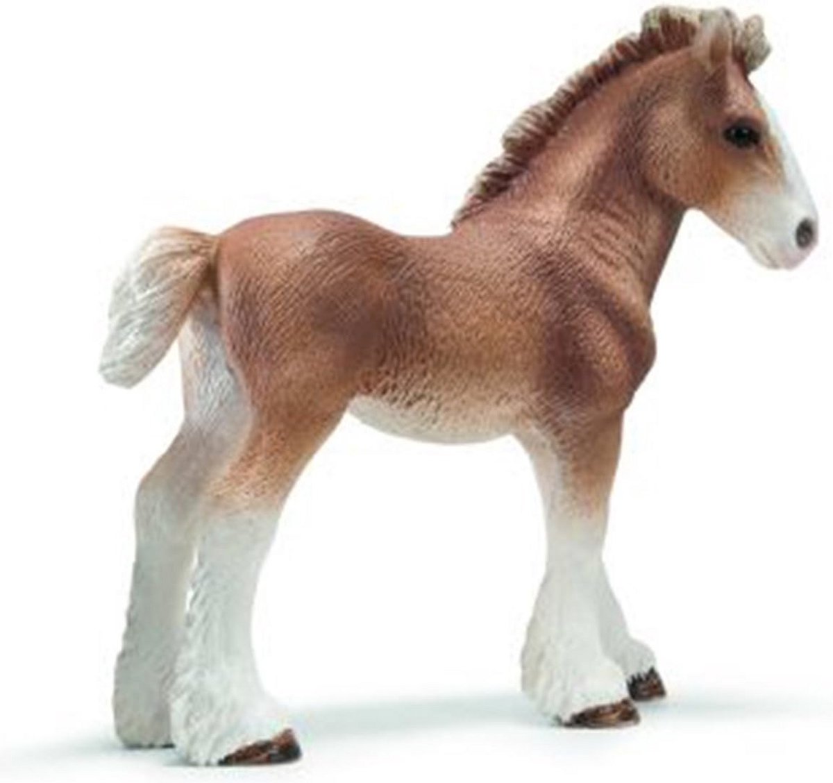 Schleich Horses Clydesdale Foal - Realistisch Paardenfiguurtje voor Kinderen en Verzamelaars