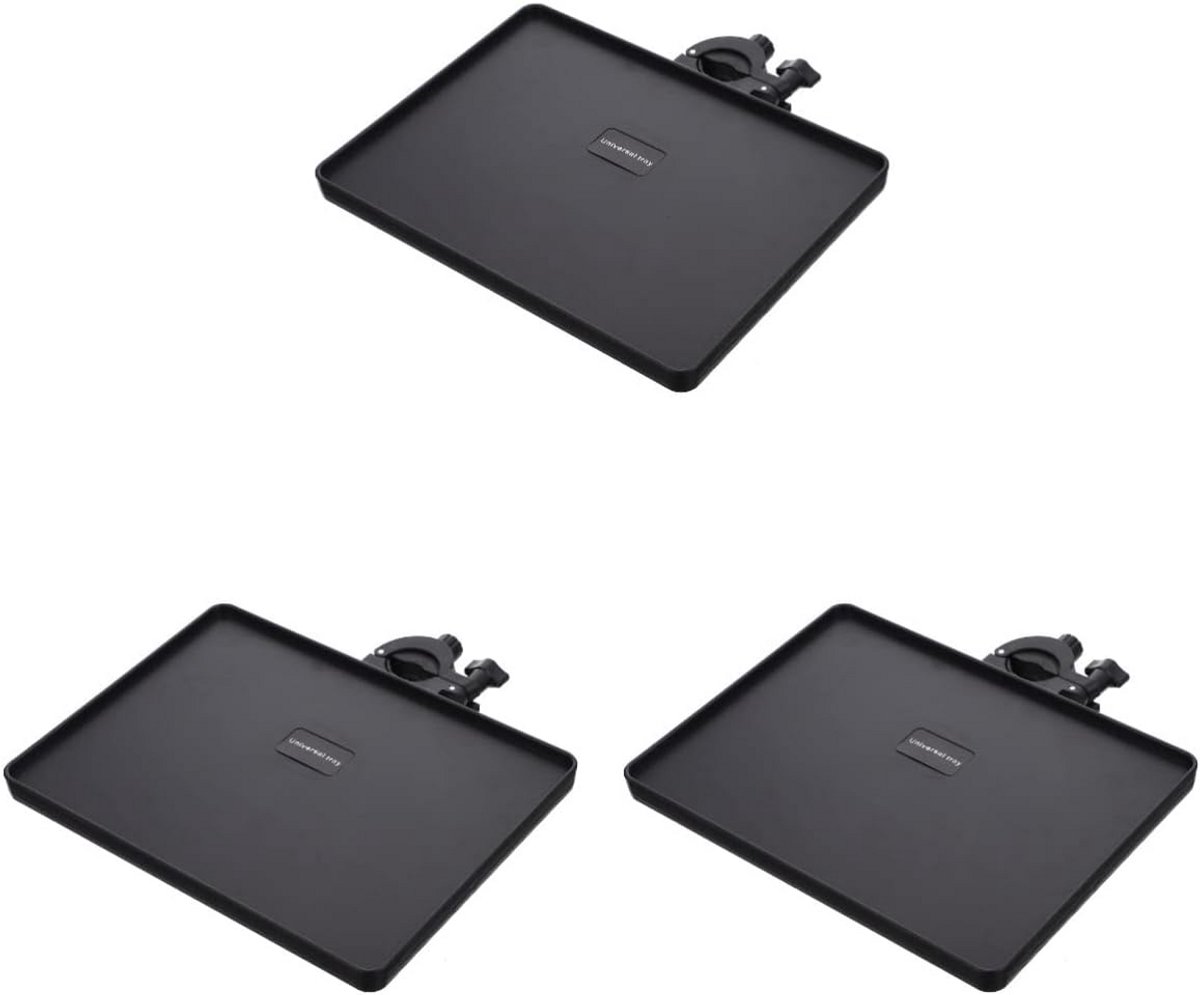 Microfoon Stand Ladehouder - Verstelbare Opbergplank voor Accessoires - Zwart
