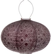 Lumiz Solar Tuinverlichting - Tuinverlichting op zonne energie - Buitenlampjes - Tuinverlichting op zonneergie - Buitenverlichting - Decoratie - 40cm - Mosaic oval - Plum